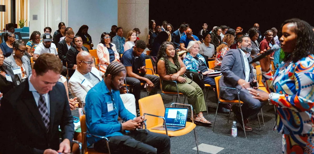 Attendees seated at a Capital Workforce Innovation Consortium convening in Washington, DC.
